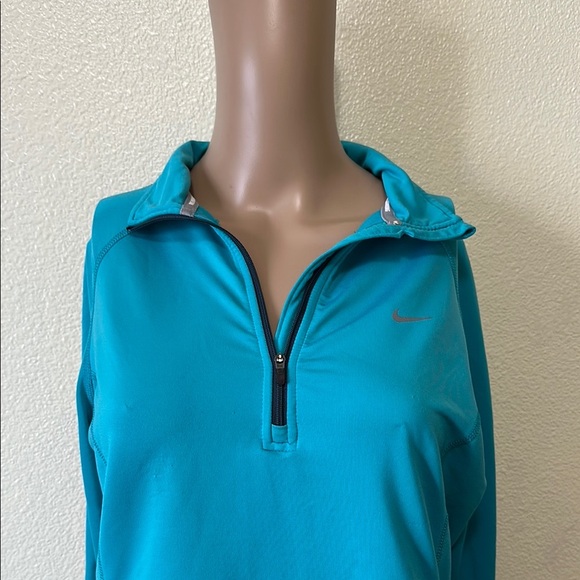 Nike Blue Relaxed Fit Polo Sweatshirt - Picture 2 of 7